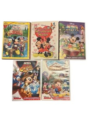 Disney Mickey Mouse Clubhouse DVD Lot of 5 Kids Movies Bundle Tested